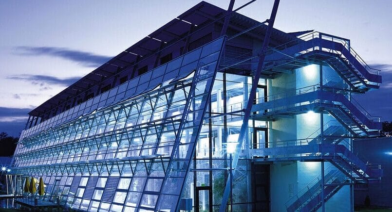 Solar Panelled Building Side
